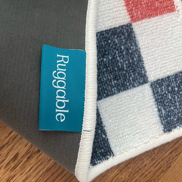 Brand NEW Ruggable Bain Checkered Multicolor Bath Mat COVER ONLY NO PAD 22”x32” - Picture 4 of 10